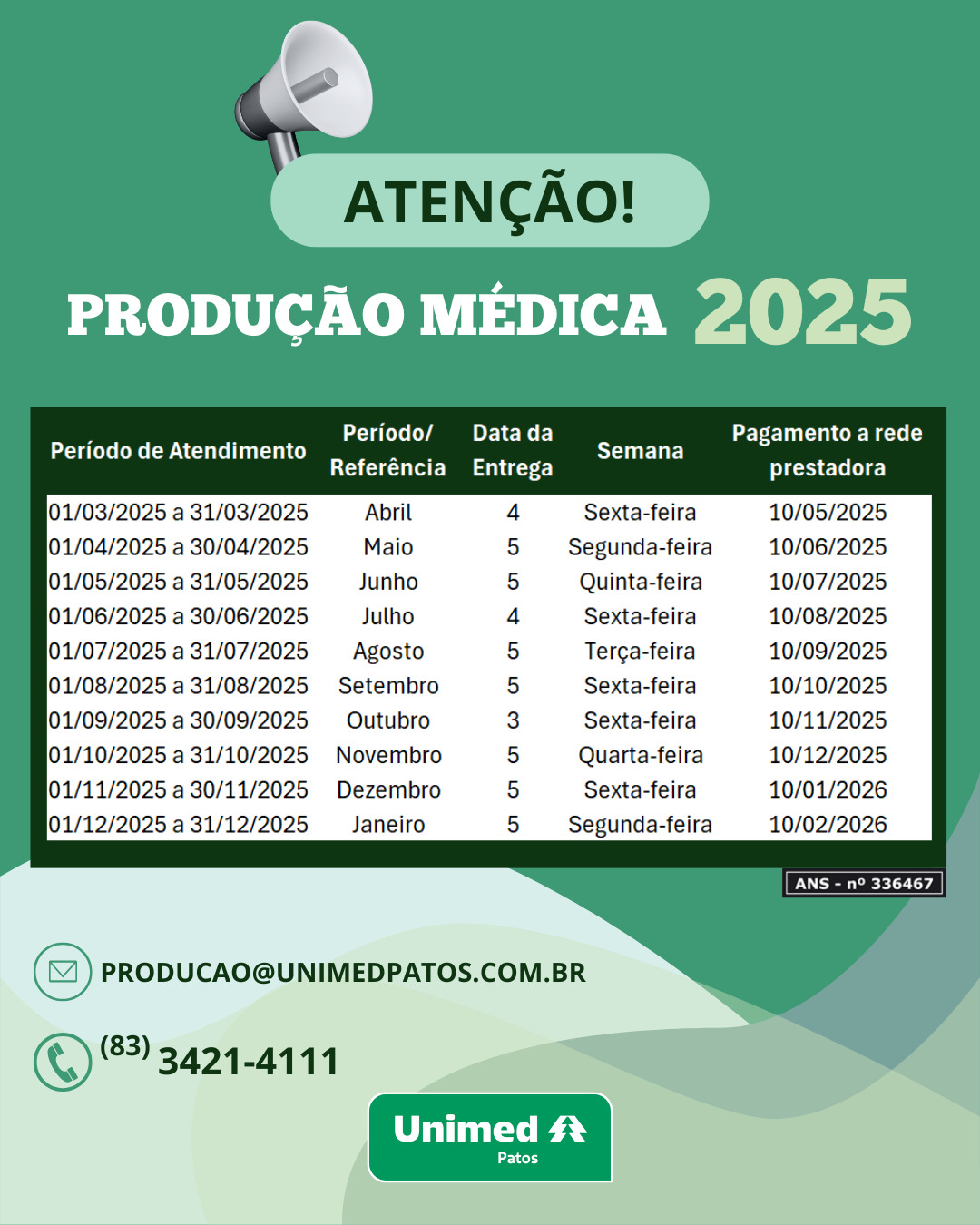 Calendrio - 2025
